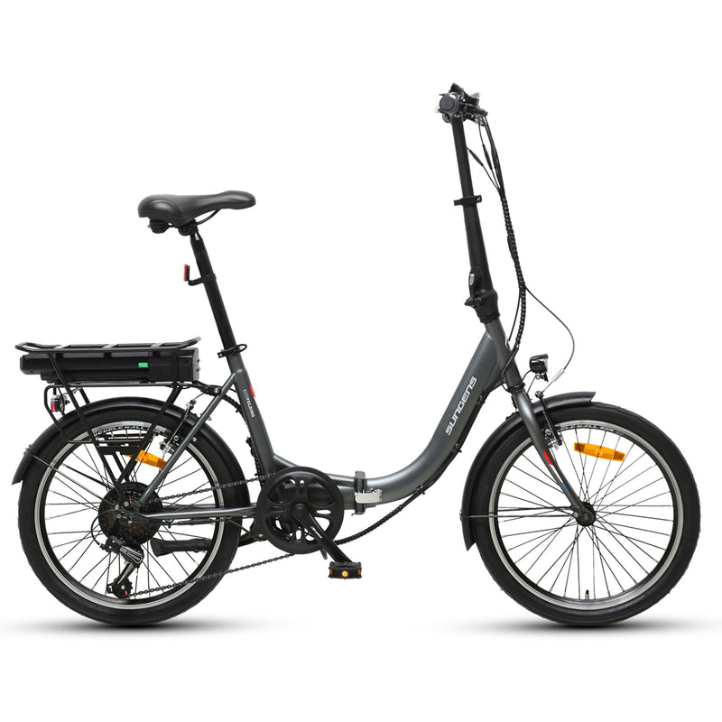 Eco-friendly folding bike ECO Folding VII by Txedbikes, shown folded with handlebar and compact frame in a neutral setting.
